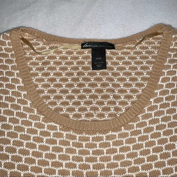 Lane Bryant Short Sleeve Sweater Tan Size 22/24 - Picture 2 of 7